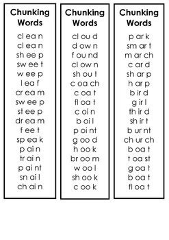 Chunk Words .